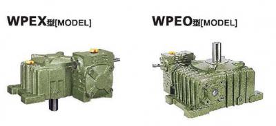 Overall installation dimensions of WPEO and WPEX double-stage reducer