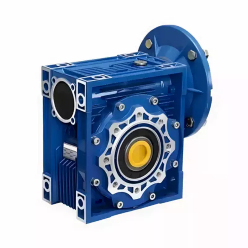Single-stage NMRV worm gearbox aluminium housing